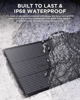200W شارژر پنل خورشیدی قابل حمل برای RV کمپینگ یاخت گلف کارت IP68 ضد آب